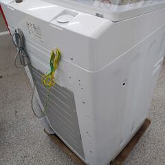 【お風呂水給水ホース付き】8kg 全自動洗濯機 AQUA アクア AQW-V8RBK 2024年製 送風(簡易乾燥)機能付き：ホワイトの画像