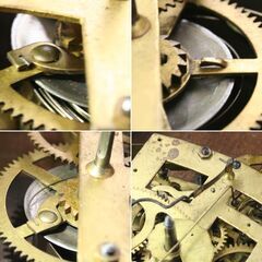 ジャンク EIKEISHA 本打式掛時計 柱時計 高さ53cm 1955年製 振り子式 ゼンマイ式 渦リン アラビア数字 星にAK 栄計舎 札幌市 清田区 平岡の画像