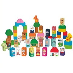 【新品未使用】アンパンマンとなかまたちブロックいっぱいセットの画像