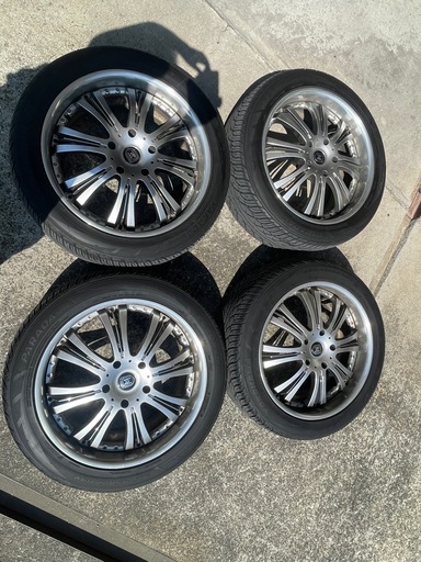 ヨコハマ　タイヤ　マルセロ　アルミホイール付285/45R22  4本セット  2020 年製  溝有