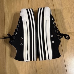 コンバース　チャンキーヒール　厚底スニーカー24.0　の画像