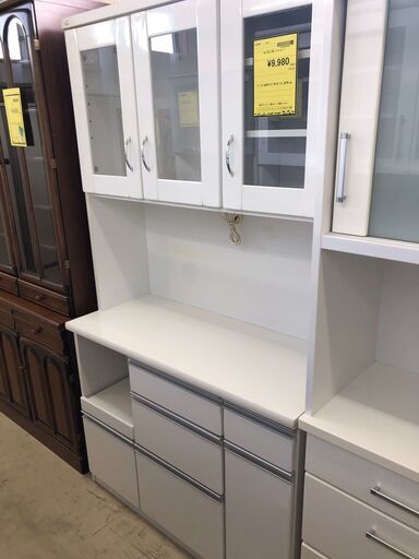 【ジャングルジャングル石津店】大宝工業　システムキッチンボード　キッチンボード　食器棚　ホワイト　 新生活  収納 堺市 西区 東区 北区 南区 堺区 石津