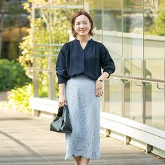 Urban Research レース タイトスカート Sサイズ  紺・グレー２色 の画像