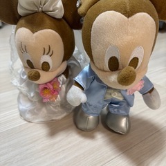 ミッキー ミニー ウェディングぬいぐるみセットの画像