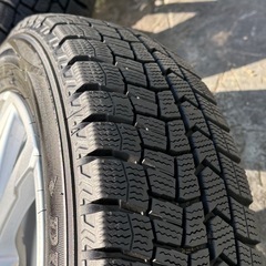 取引完了1シーズン使用 アルミホイール付軽用スタッドレスタイヤ155/65/14 4本の画像