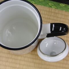 富士ホーロー ドリップケトル やかん 1.6L ホワイト 白 HONEY 大きめ レトロ 昭和 札幌 手稲の画像