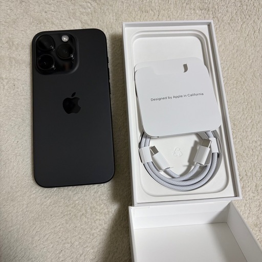 美品！iPhone15pro 512GB ブラック SiMフリー | ヤマダウェブコム