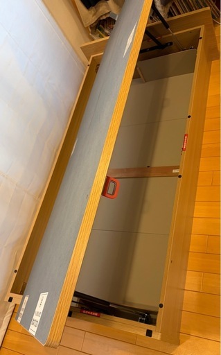 引取のみ ニトリ  跳ね上げ式収納ベッド シングル