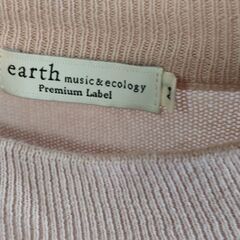 プルオーバー　ニット　earth music&ecology ピンク　の画像