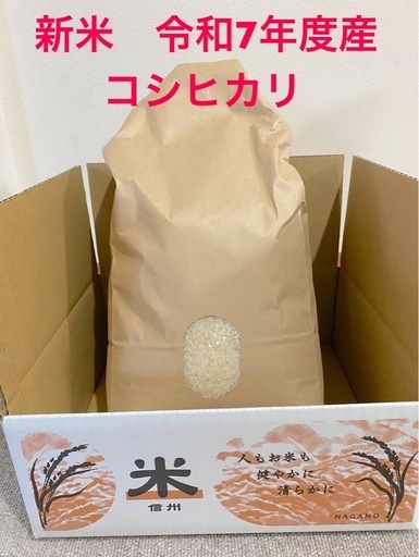 令和7年度コシヒカリ　白米30kg