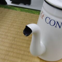 富士ホーロー ドリップケトル やかん 1.0L白系 レトロ 昭和 札幌 手稲の画像