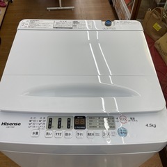 ☆ドリーム荒牧店☆ジモティー割引有☆【クリーニング済】ハイセンス/4.5kg洗濯機/HW-T45F/2022年製の画像
