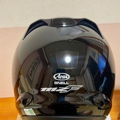 Araiアライ mz-F ジェットヘルメット グラスブラック 美品の画像