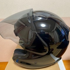 Araiアライ mz-F ジェットヘルメット グラスブラック 美品の画像