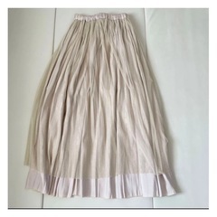 サテン×チュール ⭐︎リバーシブルスカート　ピンクの画像