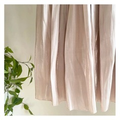 サテン×チュール ⭐︎リバーシブルスカート　ピンクの画像