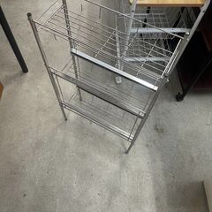 リサイクルショップどりーむ天保山店　No5102 ミニラック　収納　小型　金属製の画像