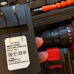 【PSE認証済】電動ドライバー 21v 電動ドリル1500mAhバッテリー2個の画像