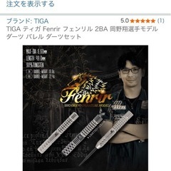 定価12,100円 TIGA岡野翔 フェンリル19gの画像