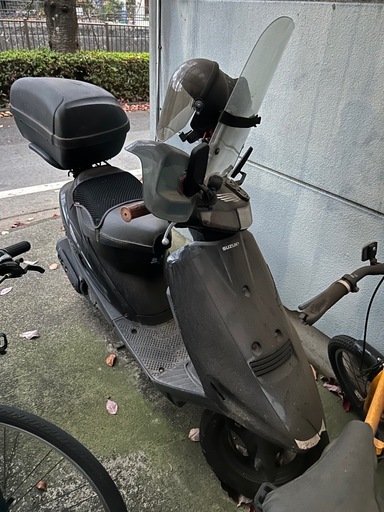 東京|スズキ アドレス100 黒 2スト 希少車 オプション付