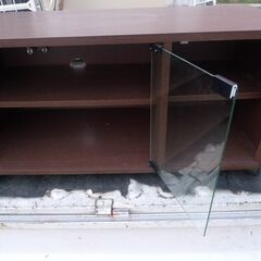 テレビ台 テレビボード 木目調 中古 訳あり 無料 数日後解体予定の画像