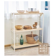 美品 salut！オールドアイアンラック3段の画像