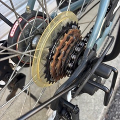 【商談中‼︎】　☆前後良品中古タイヤ☆   26インチ LEDダイナモライト 6段変速　軽快車　防犯登録料込価格︎‼︎の画像