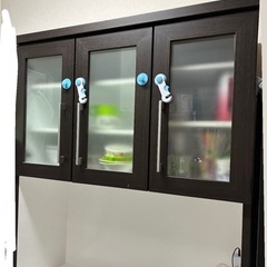 ニトリ　食器棚　12/6.7.取りに来てバラして持っていってくれる方限定。の画像