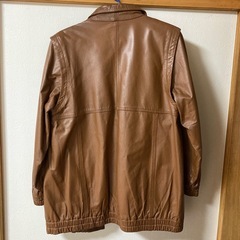 牛皮革　レザージャケット　ブラウン　人気の画像