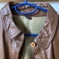 牛皮革　レザージャケット　ブラウン　人気の画像