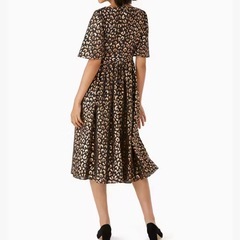 【値下げ済】Kate Spade レオパード ミディドレスの画像