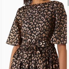 【値下げ済】Kate Spade レオパード ミディドレスの画像