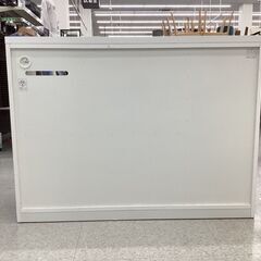 ニトリ キッチンカウンター 幅:約120㎝ シルバー×ホワイト アルミナ2の画像