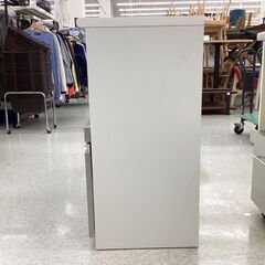 ニトリ キッチンカウンター 幅:約120㎝ シルバー×ホワイト アルミナ2の画像