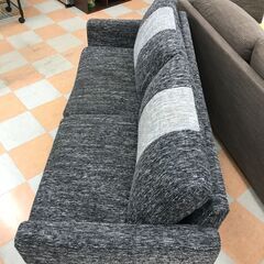 ＼家具＊家電のお店／【ｼﾞｬﾝｸﾞﾙｼﾞｬﾝｸﾞﾙ石川金沢店】ソファー2人用 ツイード 白/黒    W(幅)178×D(奥行き)72×H(高さ)45cmの画像