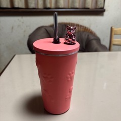 ストロー付きタンブラー　600ml 　の画像