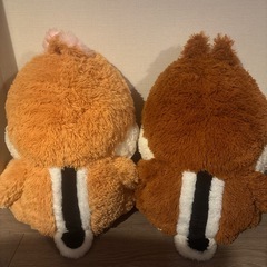 チップとデールのぬいぐるみ2体セットの画像