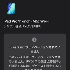 iPad Pro 11インチ M5 wifiモデル 256GB ブラックの画像