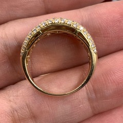 K18 ダイヤモンドリング　ルビー　7.3g 約13号の画像