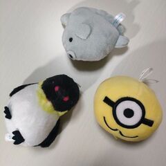 ガチャポン　8つセット　ぬいぐるみ　キーホルダーの画像