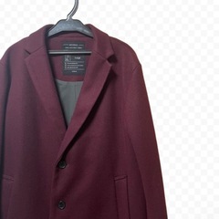 RAGEBLUE レイジーブルー チェスターコート ワインレッド Lサイズの画像