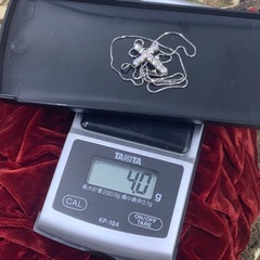 Pt900 クロス　ダイヤネックレス　1ct　4g 約45cm スライドアジャスターの画像