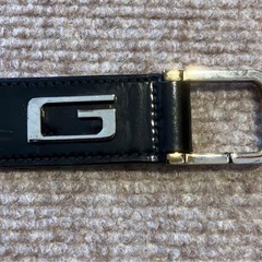 GUCCI 　ブラックレザー キーリング。グッチ の画像