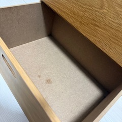 無印良品　　スタッキングチェスト　オーク材の画像