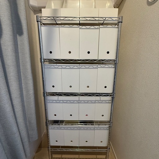 無印良品 ポリプロピレン ファイルボックス スチールラック