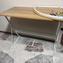 L字デスク、片方のみ売ることも可能です。値段交渉可の画像