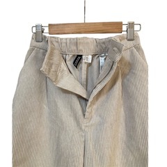 新品･タグピン付 H&M DIVIDED ワイドパンツ ライトベージュ XXSの画像