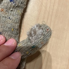 レディース　手袋　ベージュ　ボア　ファーの画像