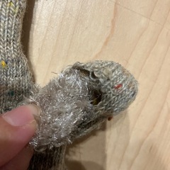 レディース　手袋　ベージュ　ボア　ファーの画像