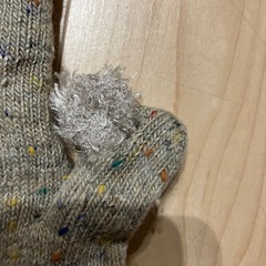 レディース　手袋　ベージュ　ボア　ファーの画像